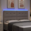 vidaXL LED ágytámla LED szalagokkal fejtámlával Tópszínű 180 cm szövet