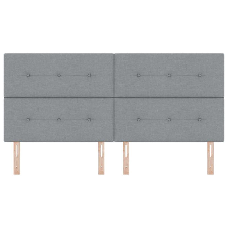 vidaXL LED Fejtámla LED -es lámpákkal Világosszürke 200 cm szövet