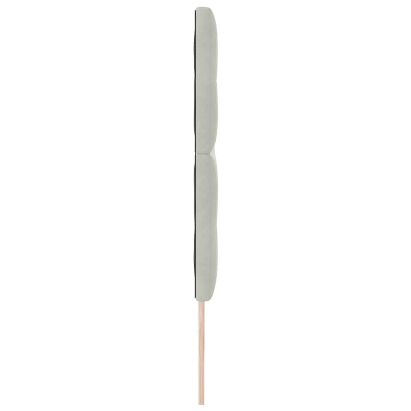 vidaXL Fejtámla LED -es lámpákkal Világosszürke 100 cm Bársony