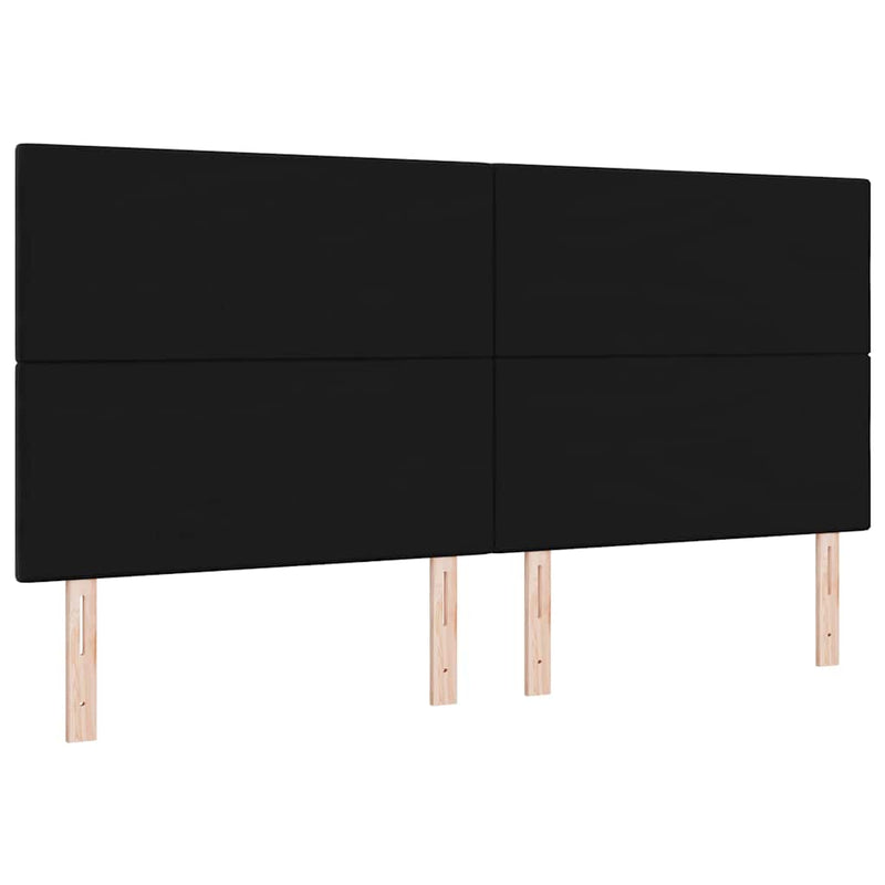 vidaXL Fejtámla LED -es lámpákkal fejtámlával Fekete 100 cm Bársony
