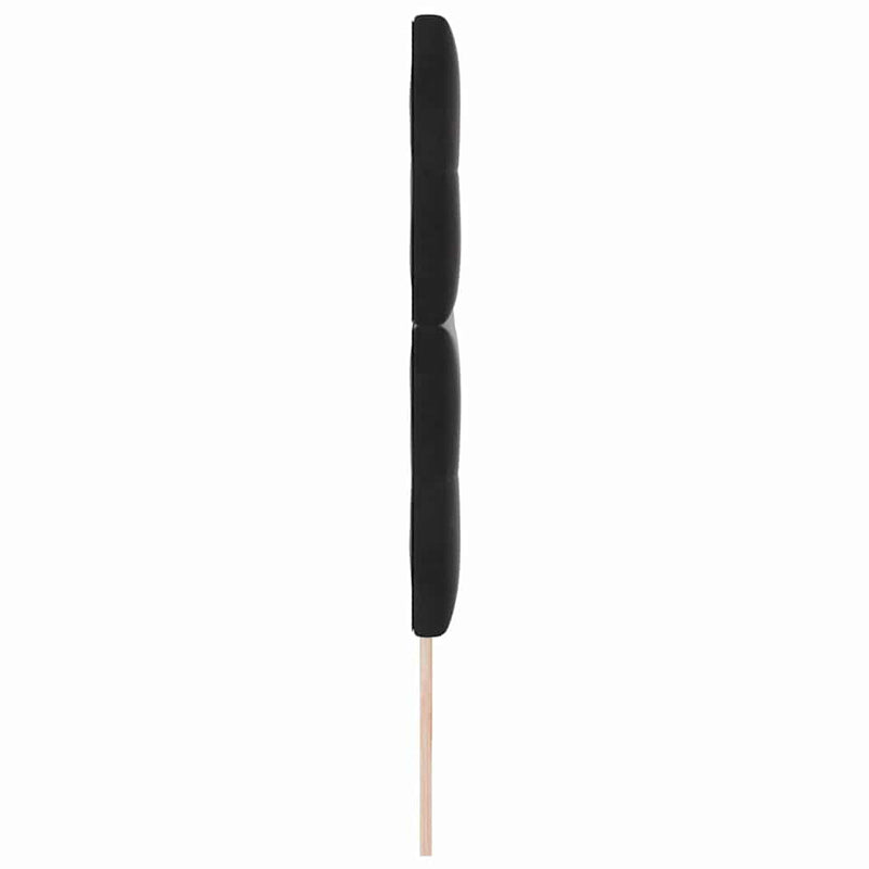vidaXL Fejtámla LED -es lámpákkal fejtámlával Fekete 100 cm Bársony