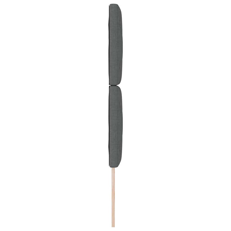 vidaXL Fejtámla LED -es lámpákkal fejtámlával Szürke 80 cm szövet
