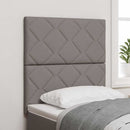 vidaXL LED ágytámla Tópszínű szövet