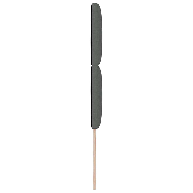 vidaXL Fejtámla LED -es lámpákkal fejtámlával Szürke 90 cm szövet