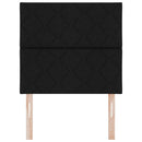 vidaXL LED ágytámla Fekete 90 cm szövet