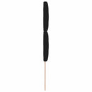 vidaXL LED ágytámla Fekete 90 cm szövet