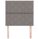 vidaXL LED ágytámla Tópszínű szövet