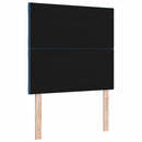 vidaXL LED ágytámla Kék 90 cm szövet