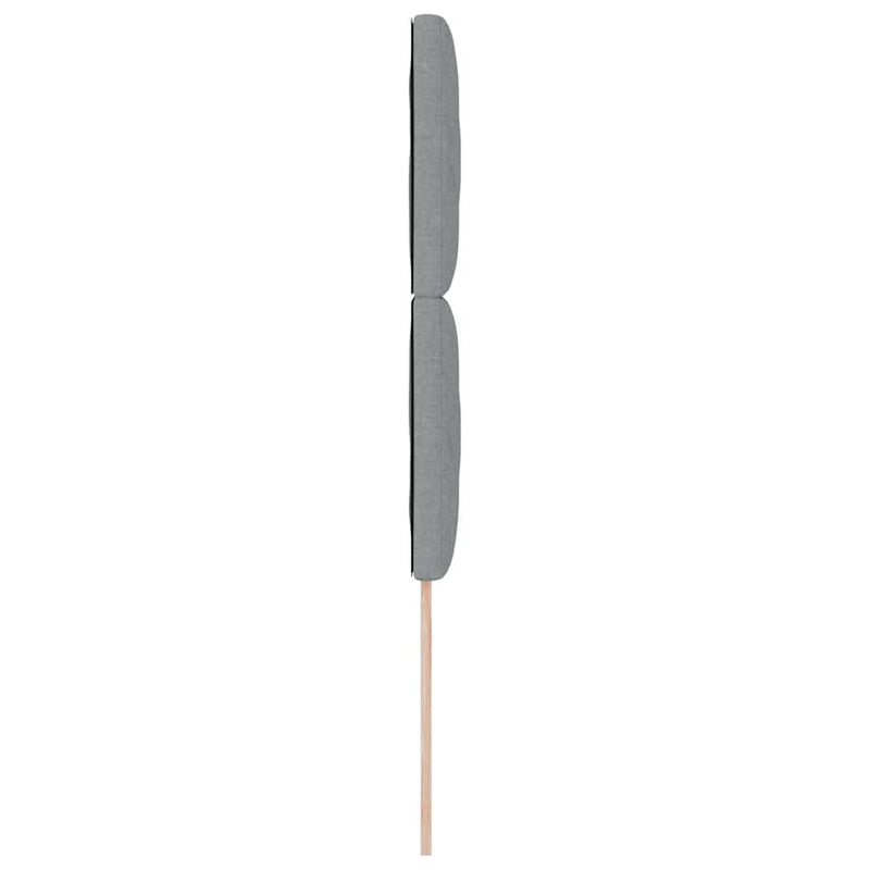 vidaXL Fejtámla LED -es lámpákkal Világosszürke 100 cm szövet