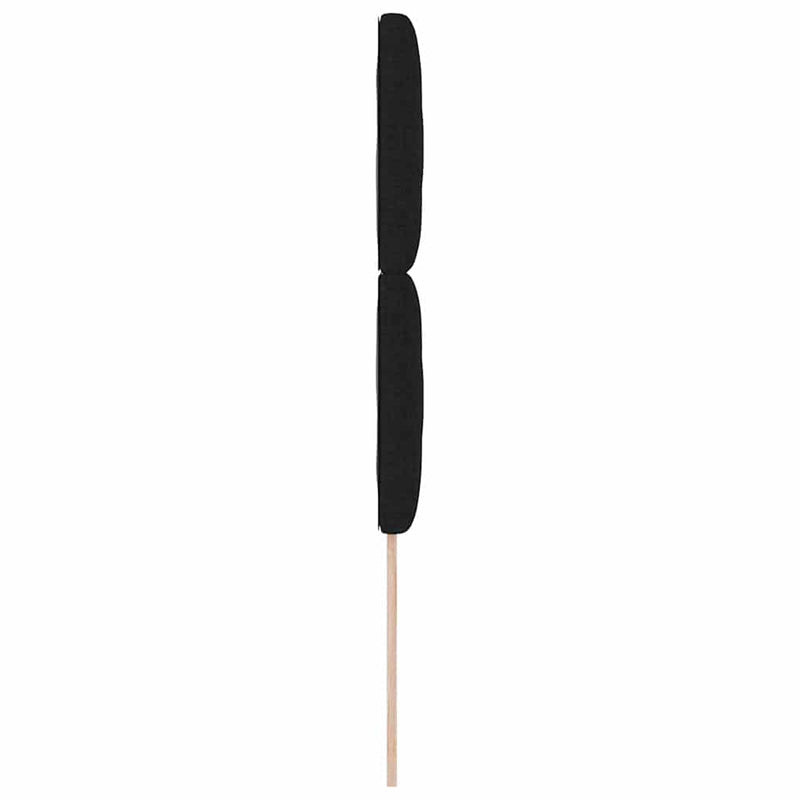vidaXL Fejtámla LED -es lámpákkal fejtámlával Fekete 100 cm szövet