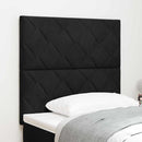 vidaXL LED ágytámla Fekete 100 cm Bársony