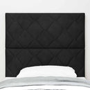 vidaXL LED ágytámla Fekete 100 cm Bársony