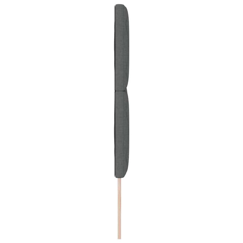 vidaXL Fejtámla LED -es lámpákkal fejtámlával Szürke 160 cm szövet