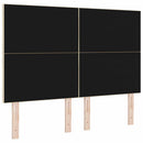 vidaXL LED ágytámla Krém 160 cm szövet