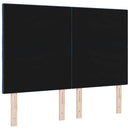 vidaXL LED ágytámla Kék 160 cm szövet