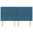 vidaXL LED Fejtámla LED -es lámpákkal Sötétkék 180 cm Bársony