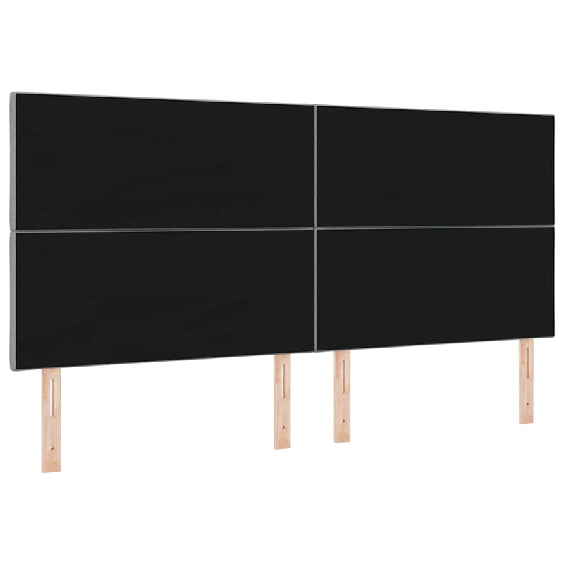 vidaXL Fejtámla LED -es lámpákkal Világosszürke 200 cm szövet