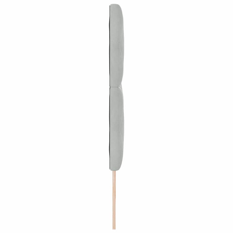 vidaXL LED Fejtámla LED -es lámpákkal Világosszürke 200 cm Bársony