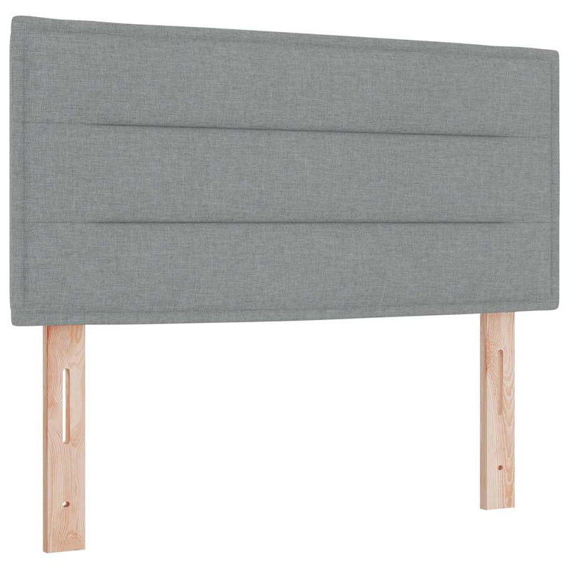 vidaXL Boxspring ágy matraccal Világosszürke 80 x 200 cm szövet