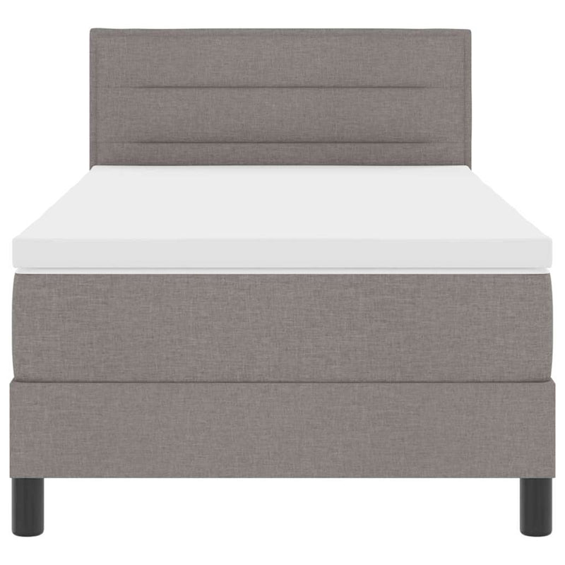 vidaXL Boxspring ágy matraccal matracmal Tópszínű 80 x 200 cm szövet