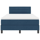 vidaXL Boxspring ágy matraccal matracmal Kék 120 x 190 cm szövet