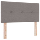 vidaXL Boxrugós ágy fejtámlával Tópszínű 100 x 200 cm szövet