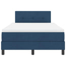 vidaXL Boxspring ágy matraccal matracmal Kék 120 x 200 cm szövet