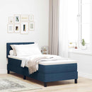 vidaXL Boxspring ágy matraccal matracmal Kék 80 x 200 cm szövet