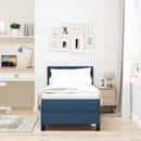 vidaXL Boxspring ágy matraccal matracmal Kék 80 x 200 cm szövet
