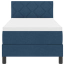 vidaXL Boxspring ágy matraccal matracmal Kék 80 x 200 cm szövet