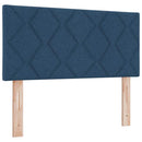 vidaXL Boxrugós ágy fejtámlával Kék 100 x 200 cm szövet