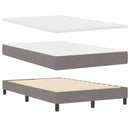 vidaXL Boxspring ágy matraccal matracmal Tópszínű 120 x 190 cm szövet