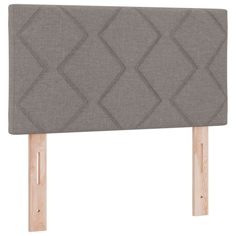 vidaXL Boxspring ágy matraccal matracmal Tópszínű 120 x 190 cm szövet