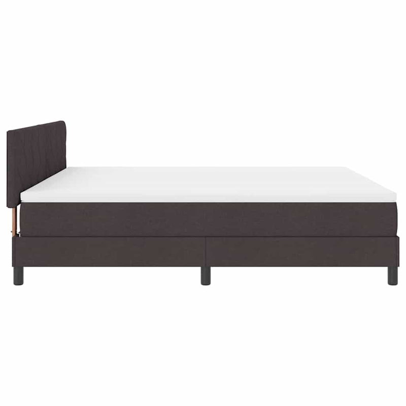 vidaXL Boxspring ágy matraccal Sötét Barna 180 x 200 cm szövet