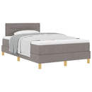 vidaXL Boxspring ágy matraccal matracmal Tópszínű 120 x 200 cm szövet