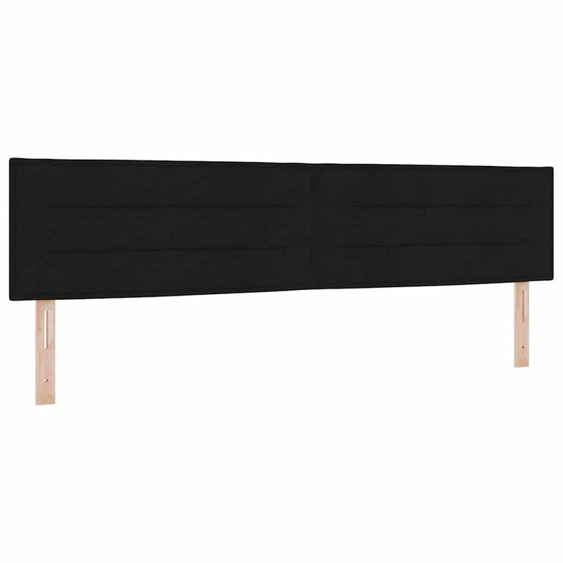 vidaXL Boxspring ágy matraccal matracmal Fekete 200 x 200 cm szövet