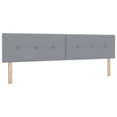 vidaXL Boxrugós ágy párnával Világosszürke 200 x 200 cm szövet