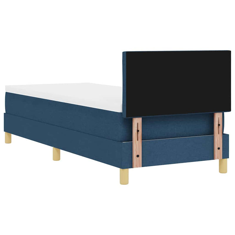 vidaXL Boxspring ágy matraccal matracmal Kék 80 x 200 cm szövet
