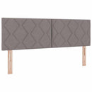 vidaXL Boxrugós ágy párnával fejtámlával Tópszínű 140 x 190 cm szövet