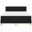 vidaXL Boxspring ágy matraccal matracmal Fekete 140 x 200 cm szövet