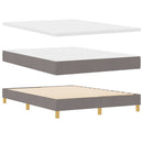vidaXL Boxrugós ágy párnával fejtámlával Tópszínű 160 x 200 cm szövet