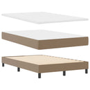 vidaXL Boxrugós ágy matracmal Cappuccino 120 x 190 cm Műbőr