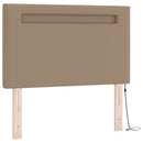 vidaXL Boxrugós ágy matracmal Cappuccino 120 x 190 cm Műbőr