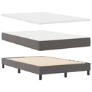 vidaXL Boxrugós ágy matracmal fejtámlával Szürke 120 x 200 cm Műbőr