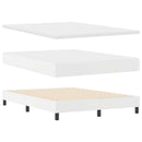 vidaXL Boxrugós ágy matracmal fejtámlával Fehér 140 x 190 cm Műbőr