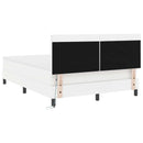 vidaXL Boxrugós ágy matracmal fejtámlával Fehér 140 x 190 cm Műbőr