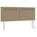 vidaXL Boxrugós ágy matracmal Cappuccino 140 x 190 cm Műbőr