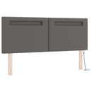 vidaXL Boxrugós ágy matracmal fejtámlával Szürke 140 x 200 cm Műbőr