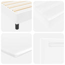 vidaXL Ágykeret matraccal matracmal Fehér 160 x 200 cm Műbőr