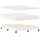 vidaXL Ágykeret matraccal matracmal Fehér 160 x 200 cm Műbőr